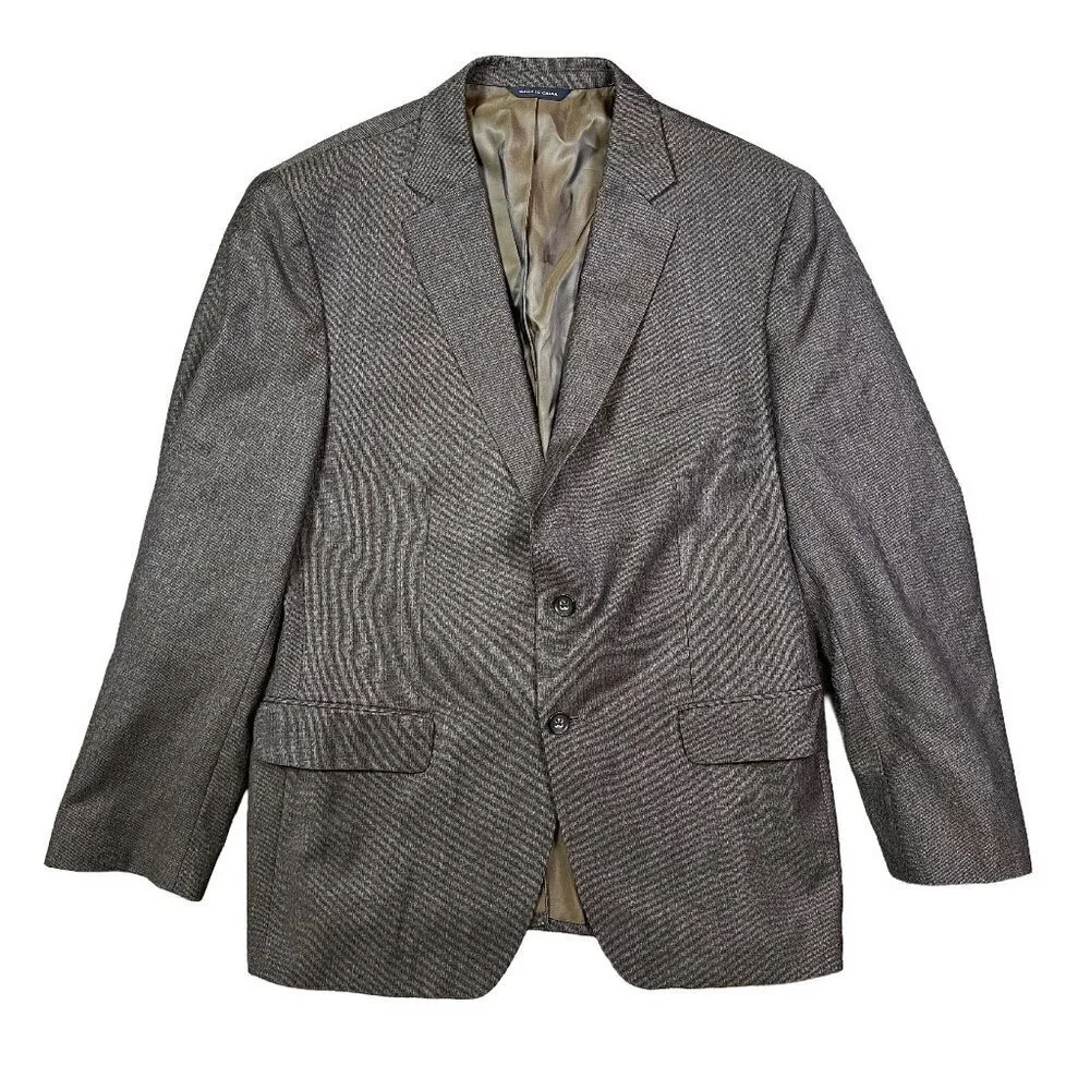 Banana Republic Modern Fit Men's Suit Sport Coat Jacket 100% Wool Size 42 Short